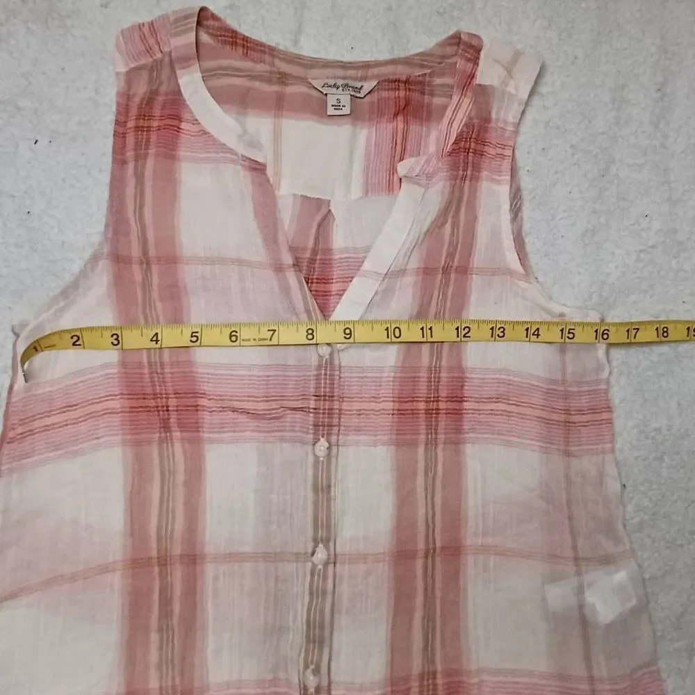 Lucky Brand Gauze Button Down Top - Picture 7 of 9